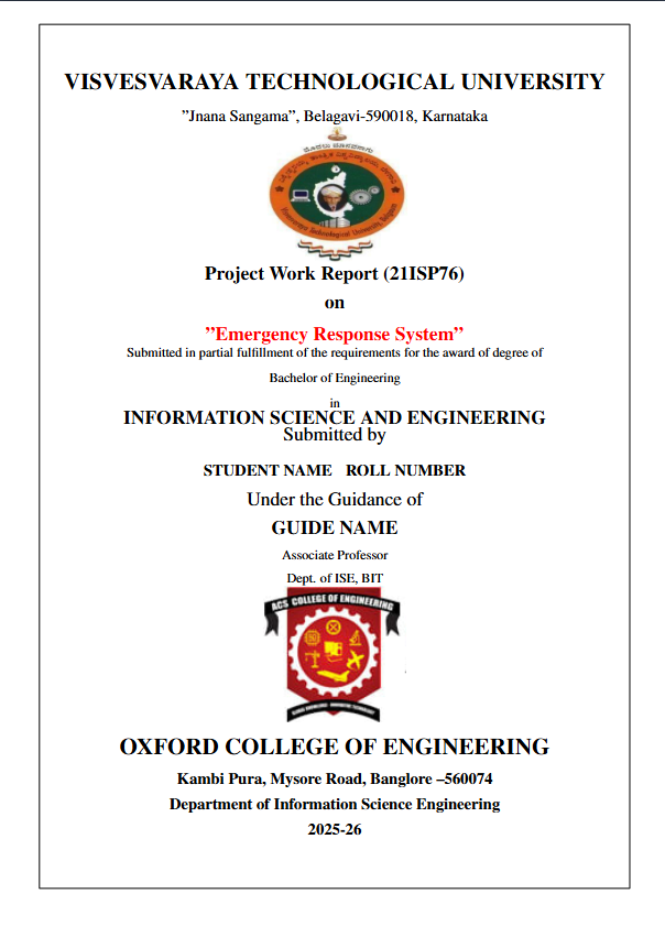 Emergency Report System